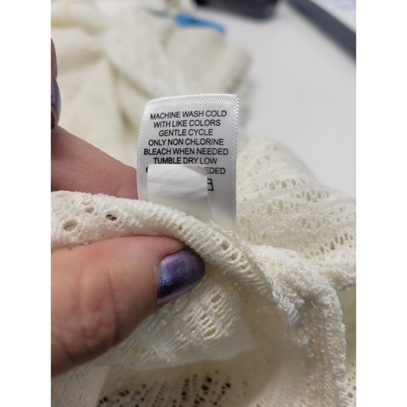 Maurices CoastalChic Cardigan One Size Off White Women's Festival / Whimsigoth - Picture 10 of 11